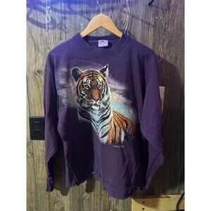 ‘92 vintage Harlequin Wildlife Purple Long Sleeve Shirt
